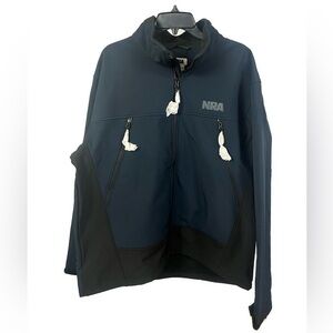 NRA NEW Men’s Full Zip‎ Blue Soft Shell Jacket- Size 2XL